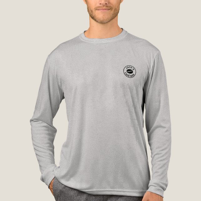 Camisetas con logotipo de la empresa de cafetería  (Anverso)