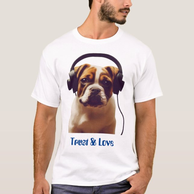 Camisetas con temas de perro para entusiastas Masc (Anverso)