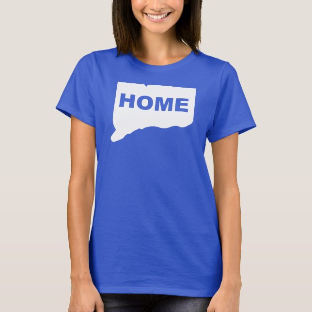 Camisetas Connecticut Hogar Lejos Del Estado (Anverso)