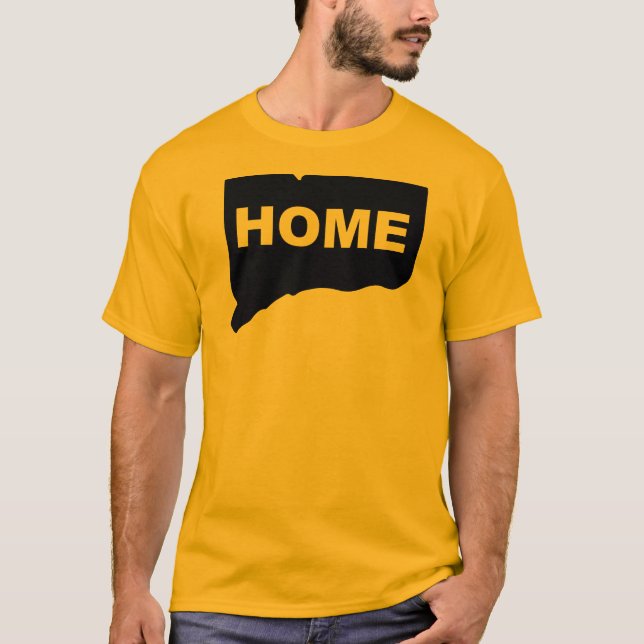Camisetas Connecticut Hogar Lejos Del Estado (Anverso)