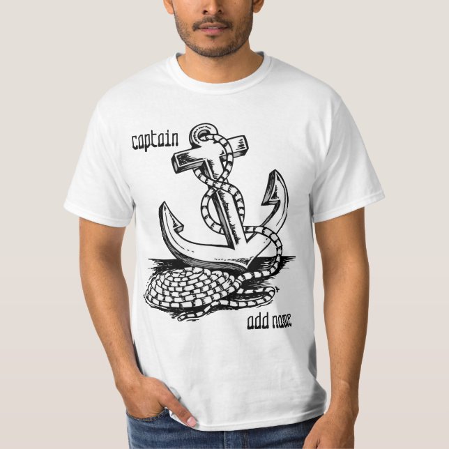 Camisetas conocidas personalizadas del ancla del (Anverso)
