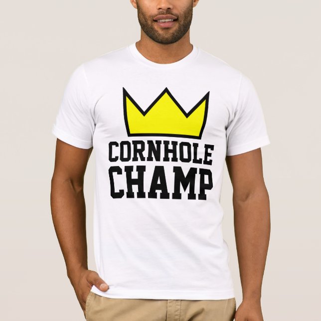 Camisetas CORNHOLE CHAMP (Anverso)