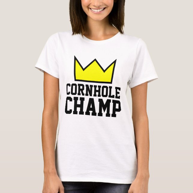 Camisetas CORNHOLE CHAMP (Anverso)