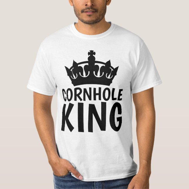 Camisetas CORNHOLE KING (Anverso)
