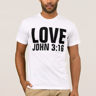 Camisetas cristianas, AMOR Juan 3:16