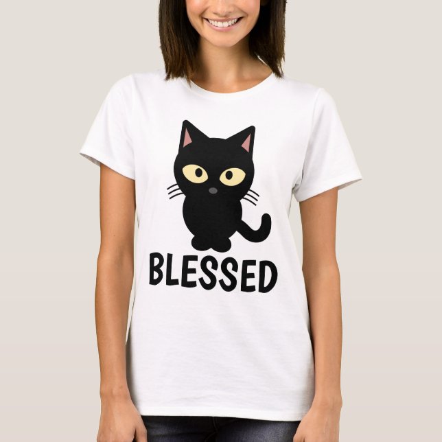 Camisetas cristianas CAT Lover, BENDICADAS (Anverso)
