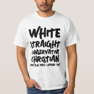 Camisetas CRISTIANAS CONSERVADORAS Y BLANCAS
