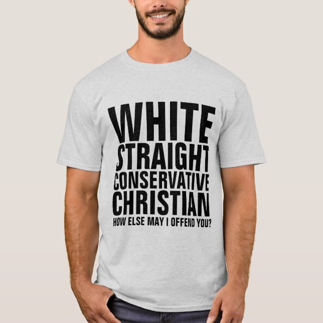 Camisetas CRISTIANAS CONSERVADORAS Y BLANCAS (Anverso)