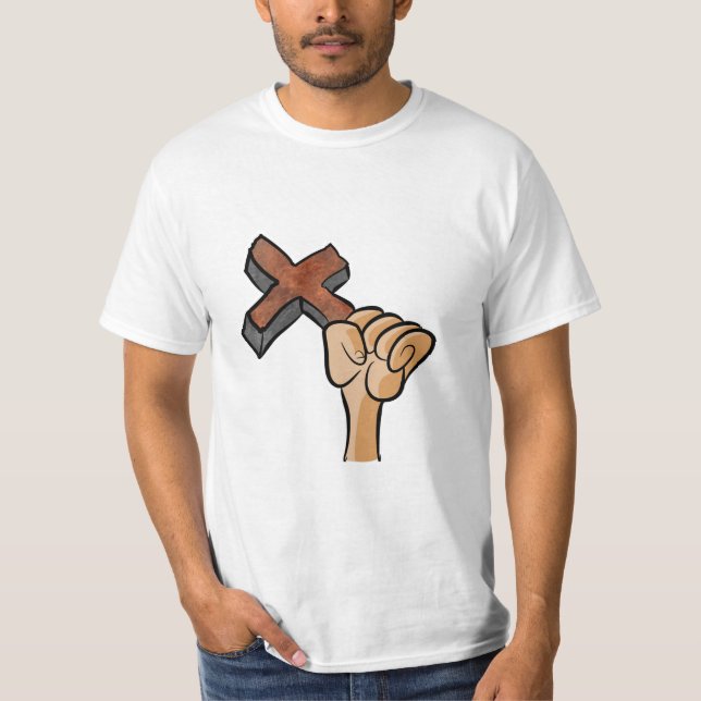 Camisetas cristianas. Cruz (Anverso)
