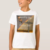 Camisetas cristianas de abundancia de la escuela