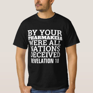 CAMISETAS CRISTIANAS DE VACUNA DE FARMAKEIA
