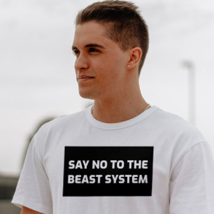 CAMISETAS CRISTIANAS, DICEN NO AL SISTEMA DE BESTI
