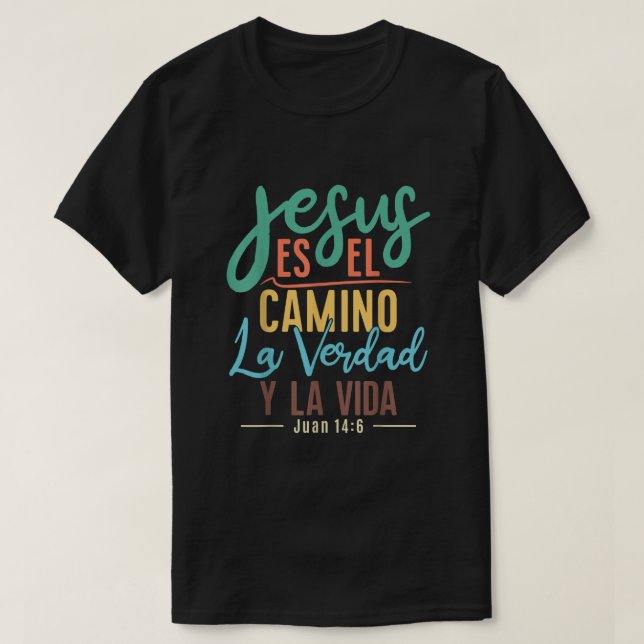 Camisetas Cristianas en espanol Con Frases Biblia (Diseño del anverso)
