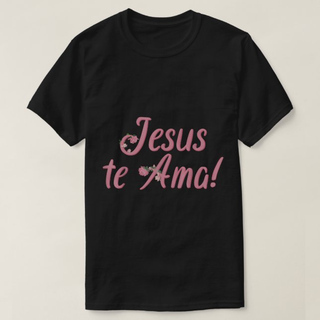 Camisetas Cristianas en espanol Frases Biblia Jesu (Diseño del anverso)