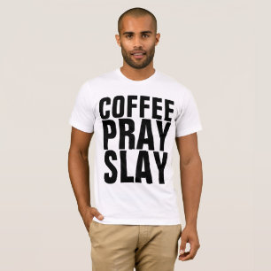 Camisetas cristianas, ESCLAVO DE ORACIÓN DE CAFÉ