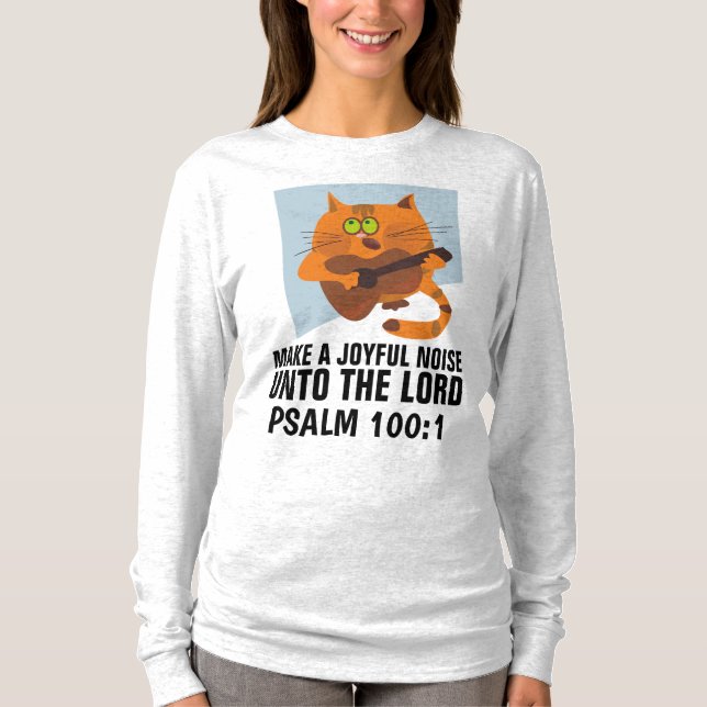 Camisetas cristianas, HAGAN UN RUIDO ALEGRE (Anverso)