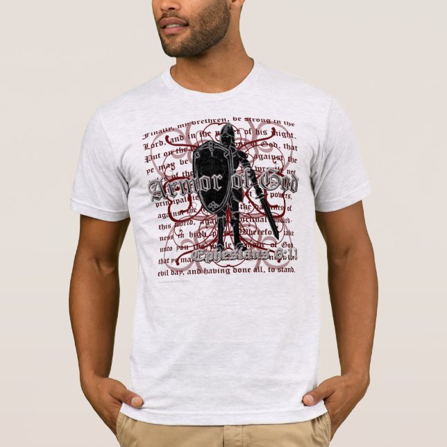 Camisetas cristianas, hombres armados de camisetas (Anverso)