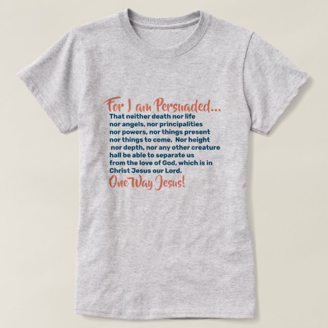 Camisetas Cristianas Nada Nos Puede Mantener Para  (Diseño del anverso)