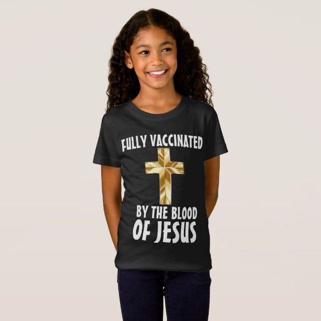 CAMISETAS CRISTIANAS PARA NIÑOS, ANTI-VAX (Anverso completo)