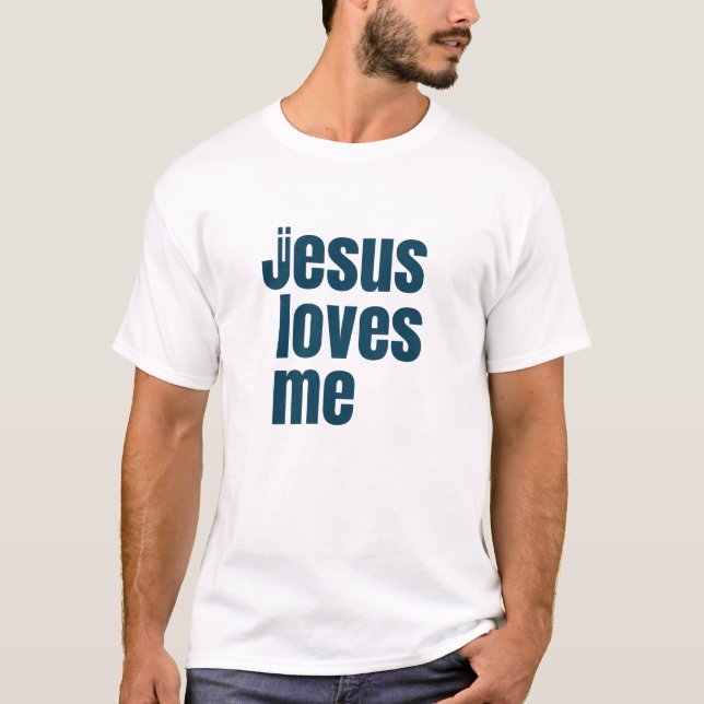 Camisetas cristianas que Jesús ama (Anverso)