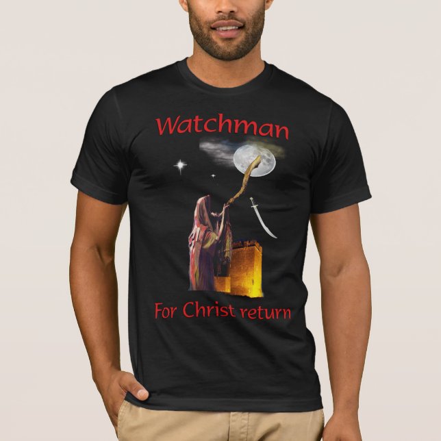 Camisetas cristianas Watchman (Anverso)