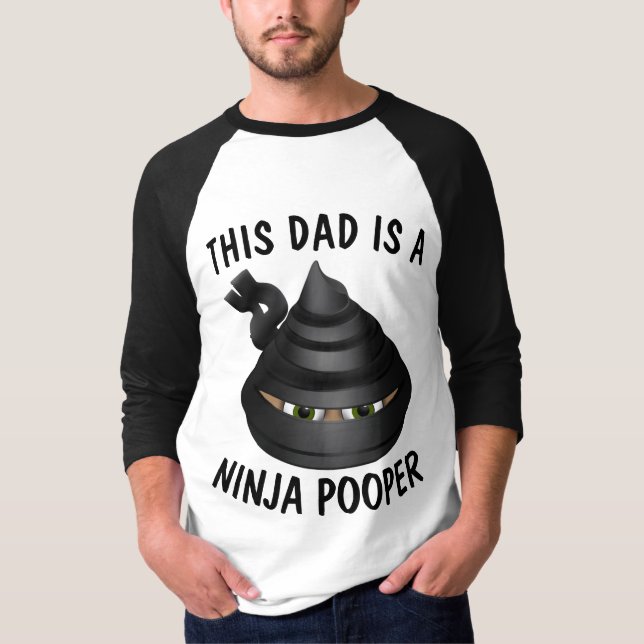 Camisetas DAD DIVERSAS, POOPER NINJA (Anverso)