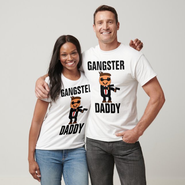 Camisetas DAD divertidas, GANGSTER DADDY (Unisexo)