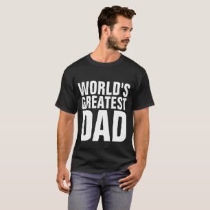 Camisetas DAD MÁS GRANDES DEL MUNDO, Negro