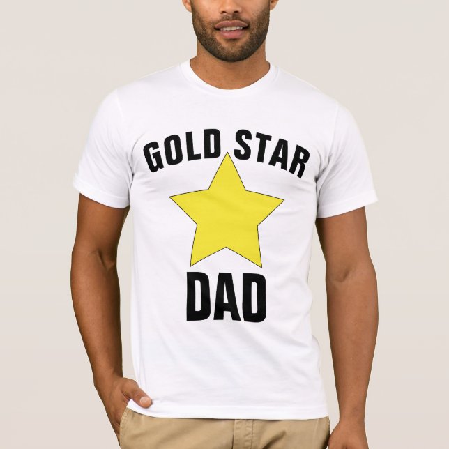 Camisetas DAD STAR de ORO, padre de soldado caído (Anverso)