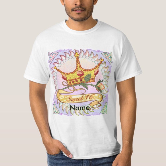 Camisetas de 16 años para la princesa Sweet (Anverso)
