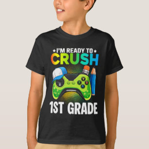 Camisetas de 1er grado para niños videojuegos Ck p