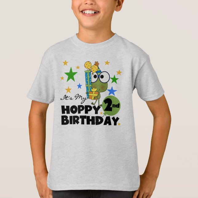 Camisetas de 2º cumpleaños y regalos de Rana de am (Anverso)