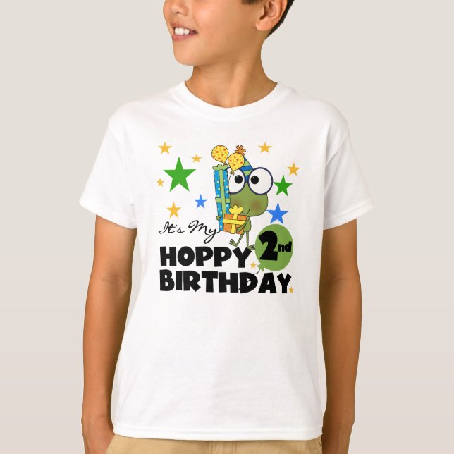 Camisetas de 2º cumpleaños y regalos de Rana de am (Anverso)