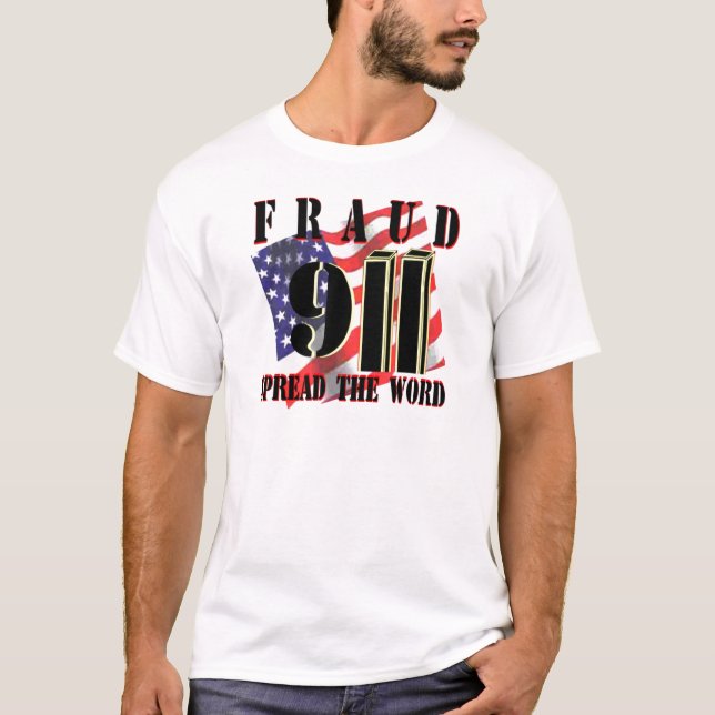 Camisetas de 9/11 fraude (Anverso)