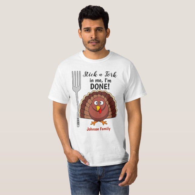 Camisetas de Acción de Gracias familiares - Póngan (Anverso completo)