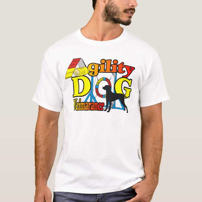 Camisetas de Agility de Weimaraner (Anverso)