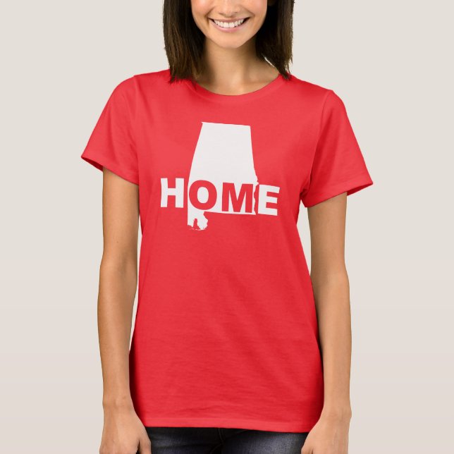 Camisetas de Alabama Hogar Lejos del Estado (Anverso)