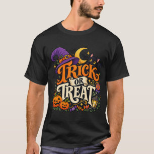 Camisetas de algodón para hombres Vintage Treat or