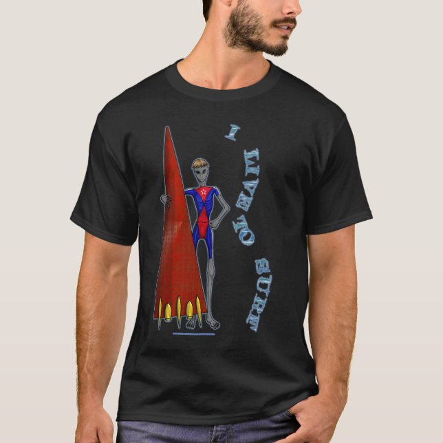 Camisetas de Alien-Ation "Yo vivo para el surf" (Anverso)