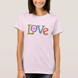 Camisetas de amor coloridos y chaquetas