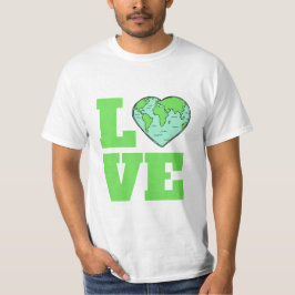 Camisetas de amor de la tierra y chaquetas
