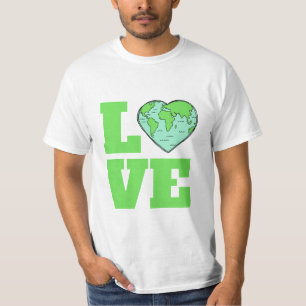 Camisetas de amor de la tierra y chaquetas