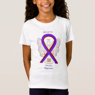 Camisetas de ángel de la cinta de concientización