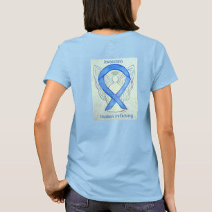 Camisetas de ángel de la cinta de sensibilizació