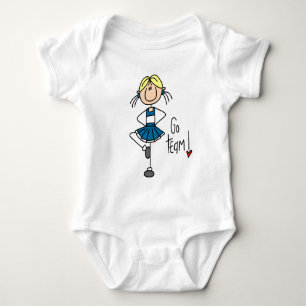 Camisetas de animadora azul y regalos