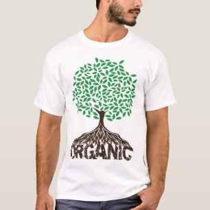 Camisetas de árboles de cultivo orgánico