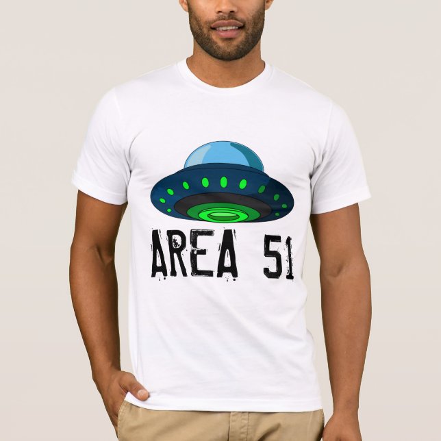 CAMISETAS DE AREA 51 OVNI (Anverso)