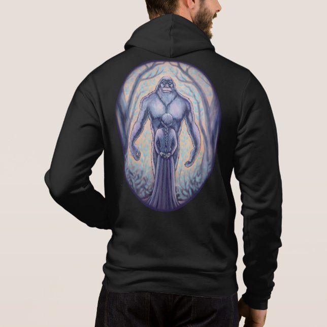 Camisetas de arte "Bigfoot Hoodies" Sasquatch y Ma (Reverso)
