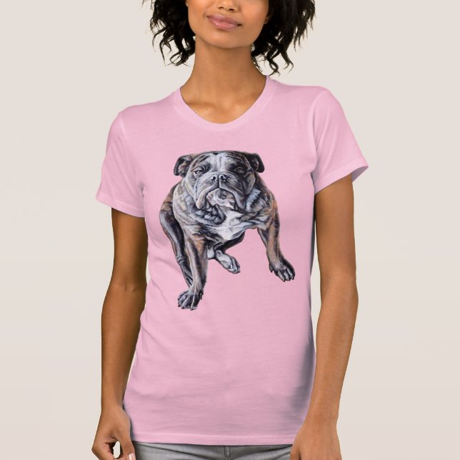 Camisetas de arte bulldog camisetas de Bulldog ing (Anverso)