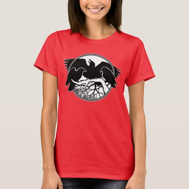 Camisetas de arte callejero femenino Crow / Raven  (Anverso)